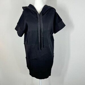 Maison Martin Margiela MM6 Oversized Hoodie Short Sleeve Black Size XS